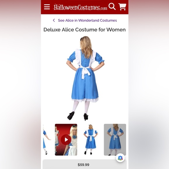 Alice in wonderland Costume for Women - Picture 2 of 6
